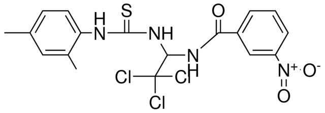 3-NITRO-N-(2,2,2-TRICHLORO-1-(3-(2,4-DIMETHYL-PH)-THIOUREIDO)-ETHYL)-BENZAMIDE