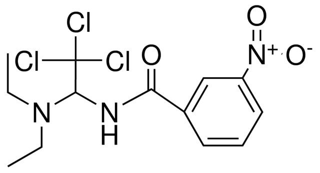 3-NITRO-N-(2,2,2-TRICHLORO-1-DIETHYLAMINO-ETHYL)-BENZAMIDE