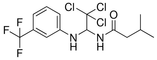 3-METHYL-N-(2,2,2-TRICHLORO-1-(3-TRIFLUOROMETHYL-PHENYLAMINO)-ETHYL)-BUTYRAMIDE