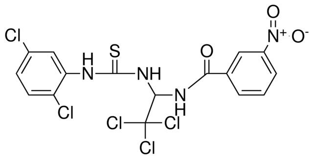 3-NITRO-N-(2,2,2-TRICHLORO-1-(3-(2,5-DICHLORO-PH)-THIOUREIDO)-ETHYL)-BENZAMIDE