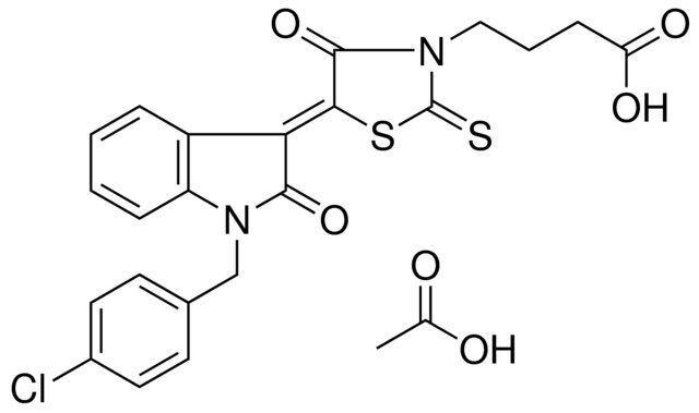 4-{(5Z)-5-[1-(4-CHLOROBENZYL)-2-OXO-1,2-DIHYDRO-3H-INDOL-3-YLIDENE]-4-OXO-2-THIOXO-1,3-THIAZOLIDIN-3-YL}BUTANOIC ACID ACETATE