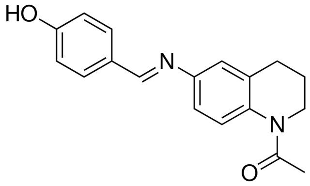 4-{(E)-[(1-acetyl-1,2,3,4-tetrahydro-6-quinolinyl)imino]methyl}phenol