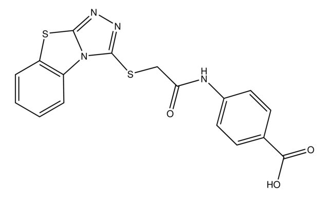 4-[2-(Benzo[4,5]thiazolo[2,3-<i>c</i>]-1,2,4-triazol-3-ylthio)acetylamino]benzoic acid