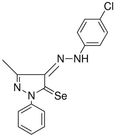 4-((4-CHLORO-PHENYL)-HYDRAZONO)-5-METHYL-2-PHENYL-2,4-DIHYDRO-PYRAZOLE-3-SELONE