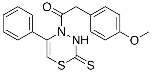 4-((4-METHOXYPHENYL)ACETYL)-5-PHENYL-3,4-DIHYDRO-2H-1,3,4-THIADIAZINE-2-THIONE