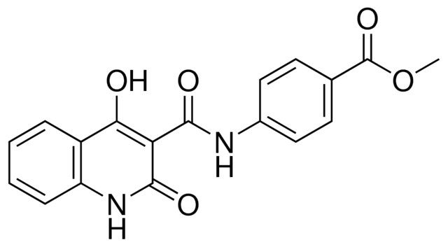 4-((4-HO-2-OXO-1,2-2H-QUINOLINE-3-CARBONYL)-AMINO)-BENZOIC ACID METHYL ESTER