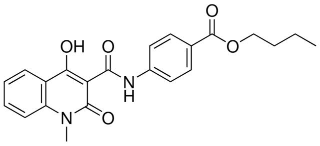 4-((4-HO-1-ME-2-OXO-1,2-2H-QUINOLINE-3-CARBONYL)-AMINO)-BENZOIC ACID BUTYL ESTER