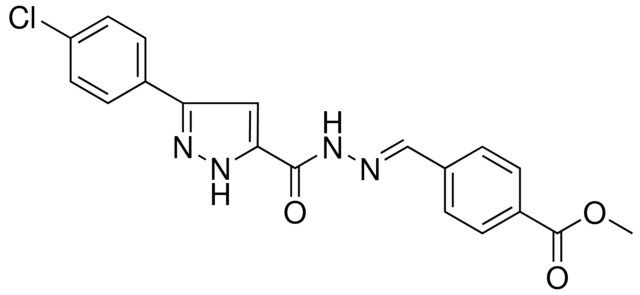 4-((5-(4-CL-PH)-2H-PYRAZOLE-3-CARBONYL)-HYDRAZONOMETHYL)-BENZOIC ACID ME ESTER