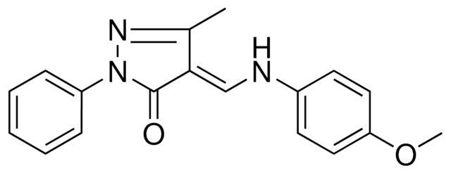 4-((4-MEO-PHENYLAMINO)-METHYLENE)-5-METHYL-2-PHENYL-2,4-DIHYDRO-PYRAZOL-3-ONE