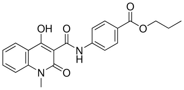 4-((4-HO-1-ME-2-OXO-1,2-2H-QUINOLINE-3-CARBONYL)-AMINO)-BENZOIC ACID PR ESTER