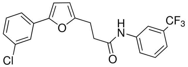 3-(5-(3-CHLOROPHENYL)-2-FURYL)-N-(3-(TRIFLUOROMETHYL)PHENYL)PROPANAMIDE