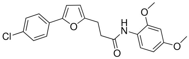 3-(5-(4-CHLOROPHENYL)-2-FURYL)-N-(2,4-DIMETHOXYPHENYL)PROPANAMIDE