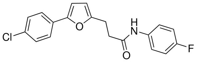 3-(5-(4-CHLOROPHENYL)-2-FURYL)-N-(4-FLUOROPHENYL)PROPANAMIDE