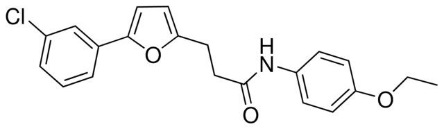 3-(5-(3-CHLOROPHENYL)-2-FURYL)-N-(4-ETHOXYPHENYL)PROPANAMIDE