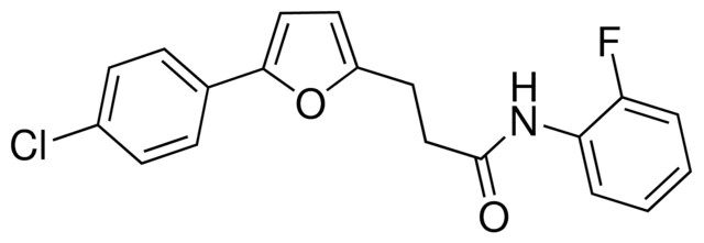 3-(5-(4-CHLOROPHENYL)-2-FURYL)-N-(2-FLUOROPHENYL)PROPANAMIDE