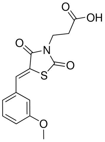 3-(5-(3-METHOXYBENZYLIDENE)-2,4-DIOXO-1,3-THIAZOLIDIN-3-YL)PROPANOIC ACID