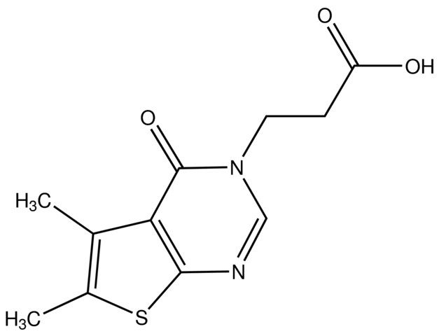 3-(5,6-Dimethyl-4-oxothieno[2,3-<i>d</i>]pyrimidin-3(4<i>H</i>)-yl)propanoic acid