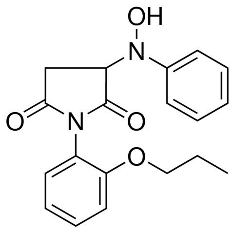 3-(HYDROXY-PHENYL-AMINO)-1-(2-PROPOXY-PHENYL)-PYRROLIDINE-2,5-DIONE