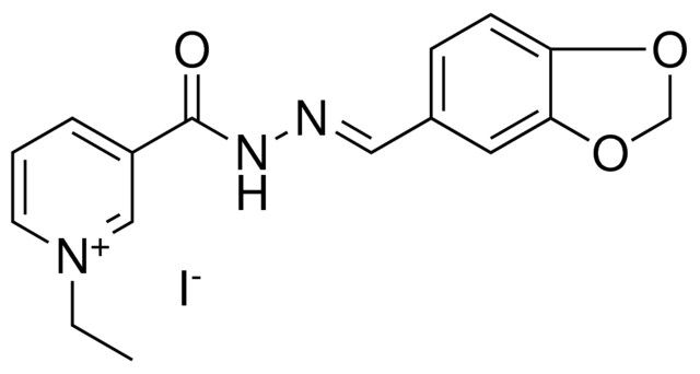 3-(BENZO(1,3)DIOXOL-5-YLMETHYLENE-HYDRAZINOCARBONYL)-1-ETHYL-PYRIDINIUM, IODIDE