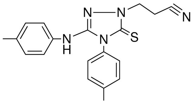 3-(5-THIOXO-4-P-TOLYL-3-P-TOLYLAMINO-4,5-2H-(1,2,4)TRIAZOL-1-YL)-PROPIONITRILE