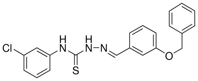 3-(BENZYLOXY)BENZALDEHYDE N-(3-CHLOROPHENYL)THIOSEMICARBAZONE