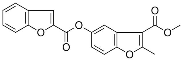 3-(METHOXYCARBONYL)-2-METHYL-1-BENZOFURAN-5-YL 1-BENZOFURAN-2-CARBOXYLATE