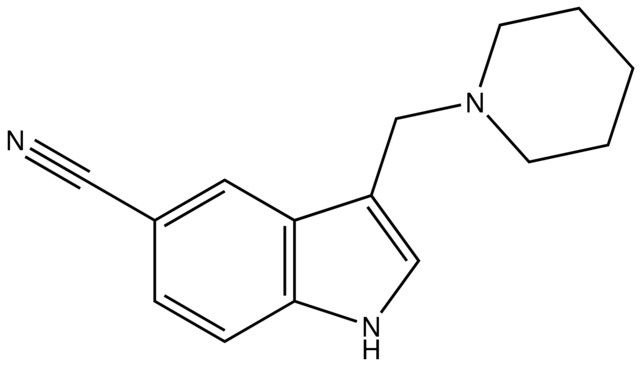 3-(Piperidin-1-ylmethyl)-1H-indole-5-carbonitrile