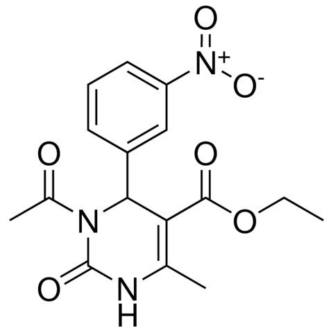 3-AC-6-ME-4-(3-NITRO-PH)-2-OXO-1,2,3,4-4H-PYRIMIDINE-5-CARBOXYLIC ACID ET ESTER