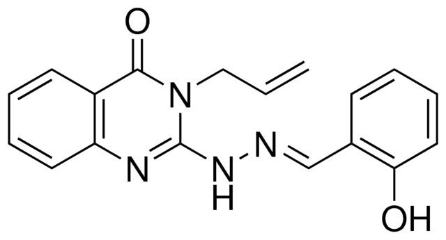 3-ALLYL-2-(N'-(2-HYDROXY-BENZYLIDENE)-HYDRAZINO)-3H-QUINAZOLIN-4-ONE