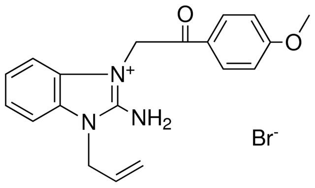 3-ALLYL-2-AMINO-1-(2-(4-MEO-PHENYL)-2-OXO-ETHYL)-3H-BENZOIMIDAZOL-1-IUM, BROMIDE