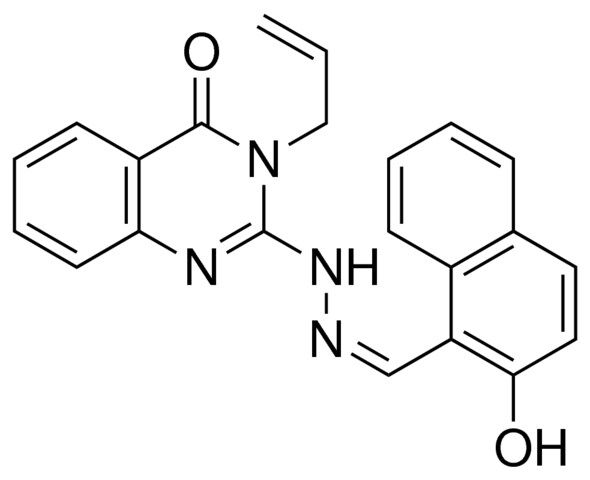 3-ALLYL-2-(N'-(2-HO-NAPHTHALEN-1-YLMETHYLENE)-HYDRAZINO)-3H-QUINAZOLIN-4-ONE