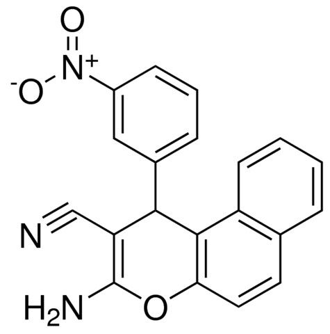 3-AMINO-1-(3-NITRO-PHENYL)-1H-BENZO(F)CHROMENE-2-CARBONITRILE