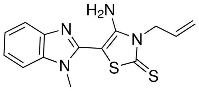 3-ALLYL-4-AMINO-5-(1-METHYL-1H-BENZIMIDAZOL-2-YL)-1,3-THIAZOLE-2(3H)-THIONE