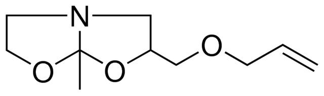 3-ALLYLOXYMETHYL-5-METHYL-1-AZA-4,6-DIOXABICYCLO(3.3.0)OCTANE