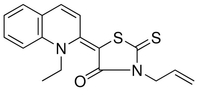 3-ALLYL-5-(1-ETHYL-1H-QUINOLIN-2-YLIDENE)-2-THIOXO-THIAZOLIDIN-4-ONE