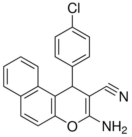 3-AMINO-1-(4-CHLORO-PHENYL)-1H-BENZO(F)CHROMENE-2-CARBONITRILE