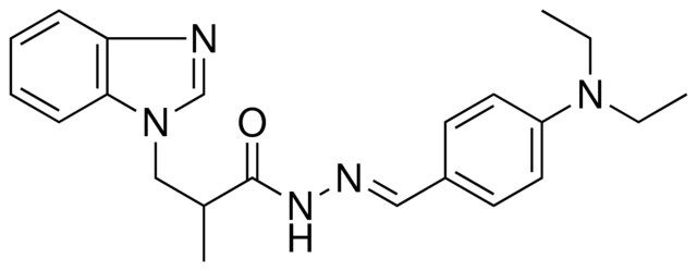 3-BENZOIMIDAZOL-1-YL-2-ME-PROPIONIC ACID (4-DIETHYLAMINO-BENZYLIDENE)-HYDRAZIDE