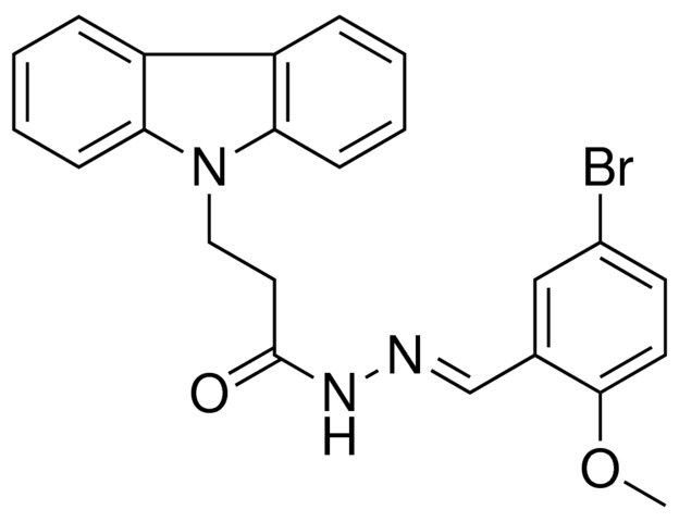 3-CARBAZOL-9-YL-PROPIONIC ACID (5-BROMO-2-METHOXY-BENZYLIDENE)-HYDRAZIDE