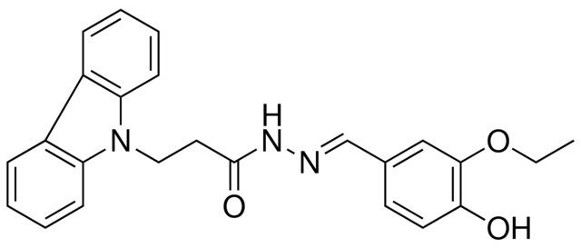 3-CARBAZOL-9-YL-PROPIONIC ACID (3-ETHOXY-4-HYDROXY-BENZYLIDENE)-HYDRAZIDE