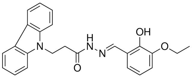 3-CARBAZOL-9-YL-PROPIONIC ACID (3-ETHOXY-2-HYDROXY-BENZYLIDENE)-HYDRAZIDE