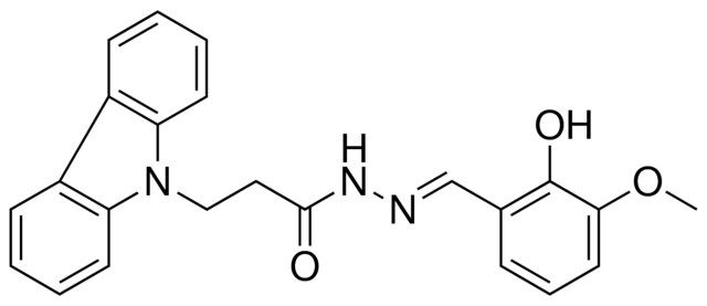 3-CARBAZOL-9-YL-PROPIONIC ACID (2-HYDROXY-3-METHOXY-BENZYLIDENE)-HYDRAZIDE