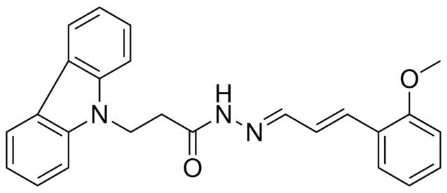 3-CARBAZOL-9-YL-PROPIONIC ACID (3-(2-METHOXY-PHENYL)-ALLYLIDENE)-HYDRAZIDE