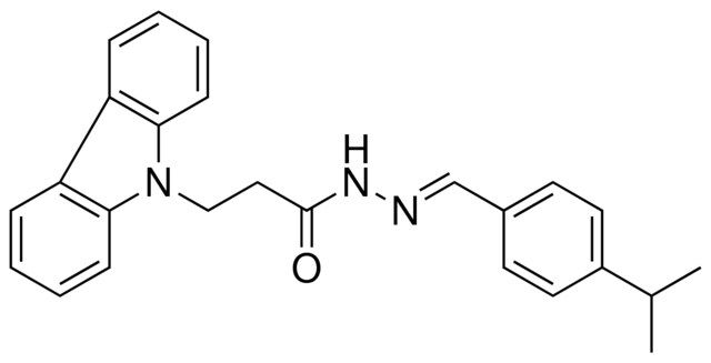 3-CARBAZOL-9-YL-PROPIONIC ACID (4-ISOPROPYL-BENZYLIDENE)-HYDRAZIDE