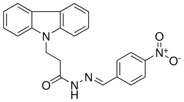 3-CARBAZOL-9-YL-PROPIONIC ACID (4-NITRO-BENZYLIDENE)-HYDRAZIDE