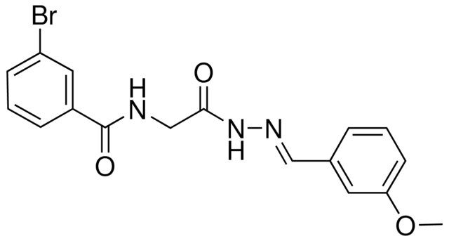 3-BROMO-N-(2-(2-(3-METHOXYBENZYLIDENE)HYDRAZINO)-2-OXOETHYL)BENZAMIDE