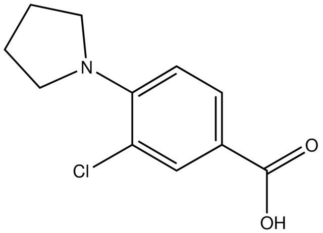 3-Chloro-4-pyrrolidin-1-ylbenzoic acid