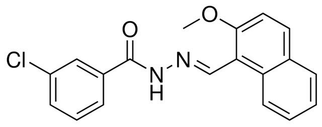 3-CHLORO-BENZOIC ACID (2-METHOXY-NAPHTHALEN-1-YLMETHYLENE)-HYDRAZIDE