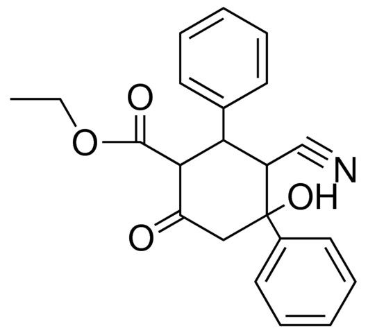 3-CYANO-4-HYDROXY-6-OXO-2,4-DIPHENYL-CYCLOHEXANECARBOXYLIC ACID ETHYL ESTER