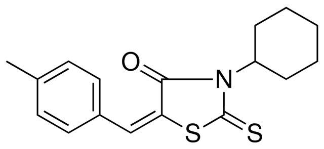 3-CYCLOHEXYL-5-(4-METHYL-BENZYLIDENE)-2-THIOXO-THIAZOLIDIN-4-ONE