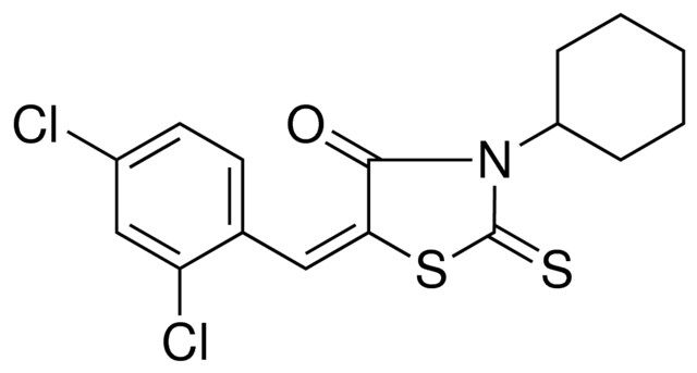 3-CYCLOHEXYL-5-(2,4-DICHLORO-BENZYLIDENE)-2-THIOXO-THIAZOLIDIN-4-ONE